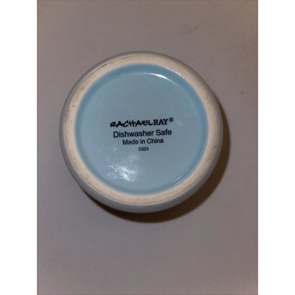 Rachael Ray™ ~ 9 oz ~  Ceramic Salt and Spice Cellar ~ Blue Ombre ~ 3.5
